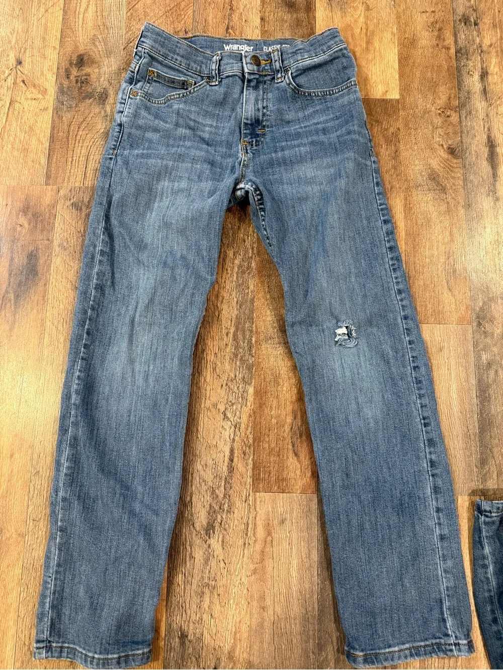 Wrangler Kids Light Blue Straight-Leg Jeans